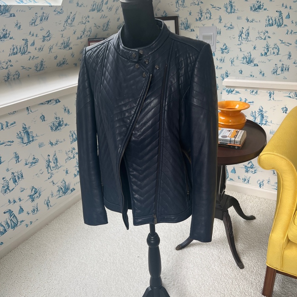 Badgley Mischka Black Leather Jacket